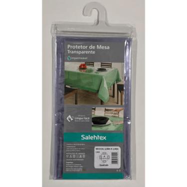 Imagem de Protetor de Mesa Quadrado Transparente Salehtex Impermeável