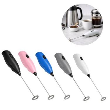 Imagem de 2 Mixer Misturador Mini Elétrico Pilha Inox Shaker Café Chá - Equipe Y