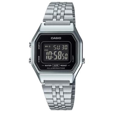 Imagem de Relógio Unissex Casio Vintage Original LA680WA1BDFSC Pulseira Metal Prata-Unissex