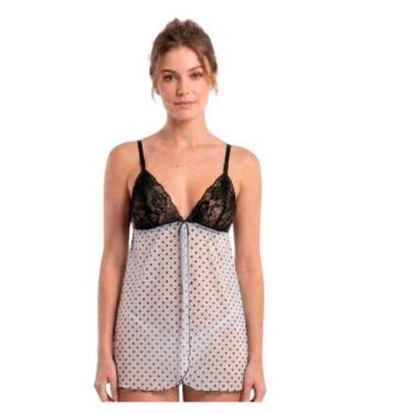 Imagem de Camisola Sensual Larissa Pimenta Sexy, Bolinha preta