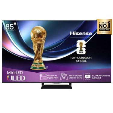 Imagem de Smart TV Hisense MiniLED 4K 85" Polegadas com Dolby Vision, HDR+ Gamin
