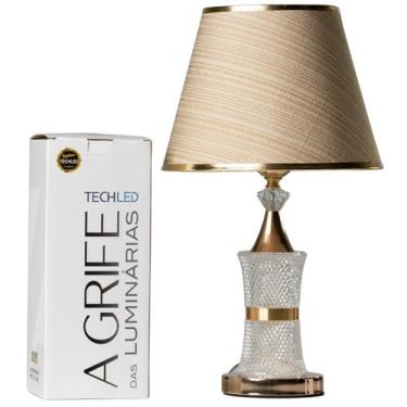 Imagem de Abajur Para Quarto Corpo Iluminado Abajur De Mesa Torre Cristal Abajou