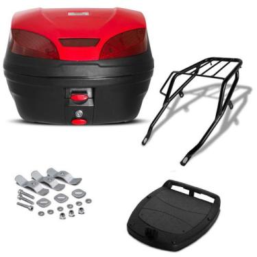 Imagem de Bau 30 Litros Pro Tork Smartbox 3 + Bagageiro Xlr 125 Cc Vermelho, VER