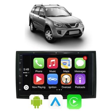 Imagem de Kit Multimidia Carplay Android Auto Cherry Tiggo 2010 A 2015 7" Comand