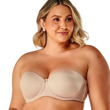 Imagem de Sutiã Plus Size Modelo sem alça Vi Lingerie, 50, Chocolate