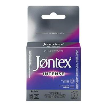 Imagem de Preservativo Lubrificante Jontex Intense Com 2 Unidades