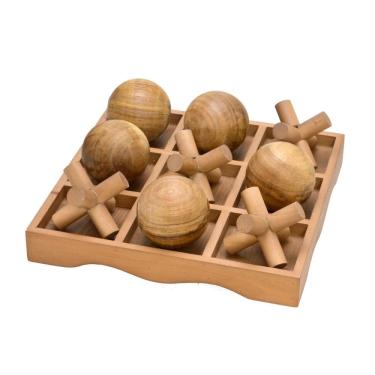 Imagem de Peça Decorativa Jogo da Velha em Madeira 30cm