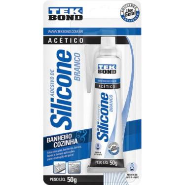 Imagem de Silicone Tek Bond Acet.Bco 50G Blis - TEKBOND, Branco