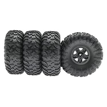Imagem de Fancyes 4 unidades 1/12 atualização de para MN90 MN91 MN99 MN99S modelo de acessórios para caminhões buggy faça você, Apenas pneus de roda