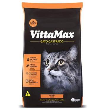 Imagem de Ração Vittamax Gato Castrado Salmão - Matsuda Pet