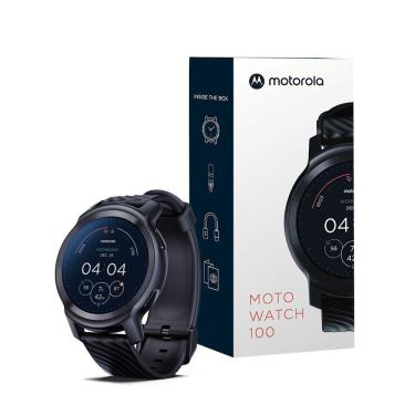 Imagem de Relógio Smartwatch Moto Watch100 C/ Bluetooth Preto Motorola