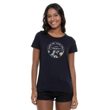 Imagem de Camiseta Feminina Roxy Sunrise Surf Preta