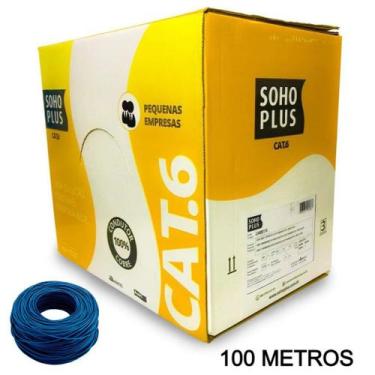 Imagem de 100 Metros De Cabo Rede Cat6 Sohoplus Furukawa 100% Cobre