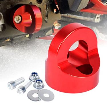 Imagem de Sresk RZR Chumbadores de Gancho de Reboque Frontal/Traseiro de Alumínio Acessórios para Polaris RZR Turbo XP 4 XP 1000 General RS1 2014-2020 (Vermelho)
