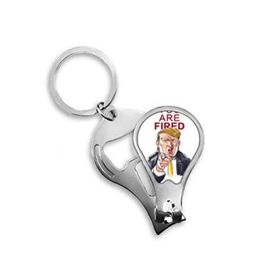 Imagem de Tesoura interessante de cortador de unhas com ótima imagem do presidente americano abridor de chave