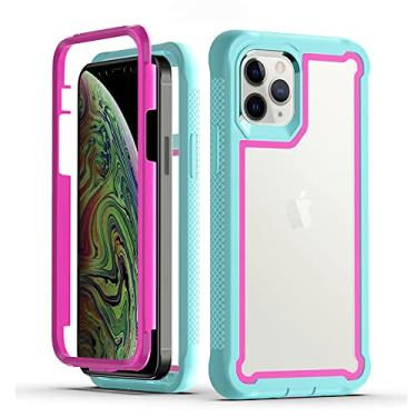 Imagem de Capa de telefone à prova de choque de grau militar para iphone13 12 11 pro max xr xs max x 14 plus armadura transparente capa de corpo inteiro, t7, para iphone 14pro max