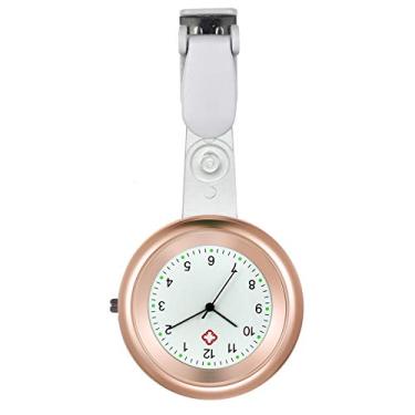 Imagem de 1-3 peças relógio de enfermeira com clipe de segunda mão em relógio de quartzo simples estetoscópio lapela fob relógios de bolso fácil de ler capa de silicone para médicos homens mulheres,
