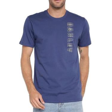 Imagem de Camiseta Oakley Collegiate Graphic Masculina Azul Marinho