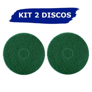 Imagem de Disco Limpeza Verde 350Mm Enceradeira Cleaner Allclean 2Un