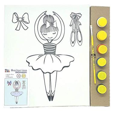 Imagem de Kit Pintura Tela 25x30 cm - Bailarina - Kits for Kids