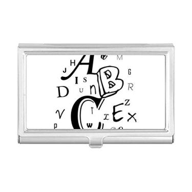 Imagem de Letras ABC Image Porta-cartões de visita, caixa de bolso