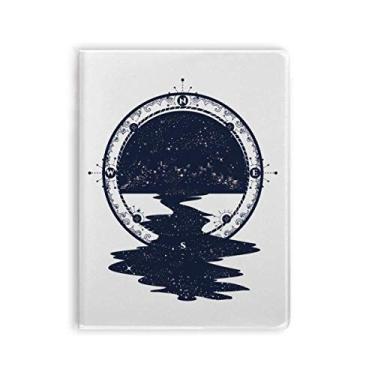 Imagem de Caderno com estampa de arte da floresta Stars Creek Diário capa macia