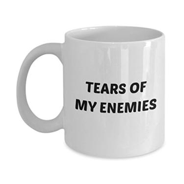 Imagem de Caneca Tears of My Enemies – Caneca de café de cacau quente divertido – ideia de de Natal
