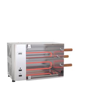 Imagem de Churrasqueira Vertical Elétrica Rotativa Aço Inox 3 Espetos