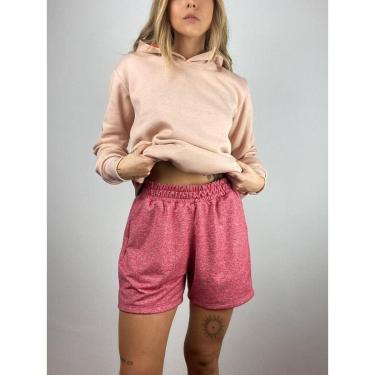 Imagem de Short Moletinho Feminino Aveloz Mescla Vermelho-Feminino
