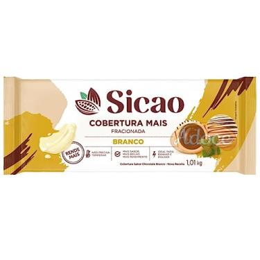 Imagem de Cobertura Barra Fracionada Chocolate Branco Mais 1,01kg - Sicao