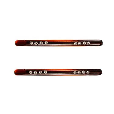 Imagem de Caravan Broche de casco de tartaruga, bobby com par de pedra de cristal