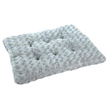 Imagem de JAMBO PET | Cama para Pets | Almofada Plush Colchão | Gatos e Cachorros | Quadrada | Para Porte Pequeno | Conforto e Aconchego | Cinza Claro | MEDIA 58X45
