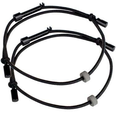 Imagem de ECBANLI Pulseira para janela de carro, ferramenta de fuga com contas de tungstênio e chave de algemas (AHK3) – pulseiras de escape de emergência de veículos, vidro de segurança temperado quebrado, pacote com 2