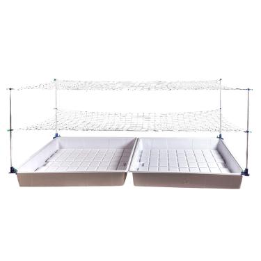 Imagem de Trim-Daddy Kit de suporte de sistema de treliça (modelo A) - para plantas trepadeiras | Canto quadrado | Ideal para sistema de cultivo hidropônico, estufa e jardim