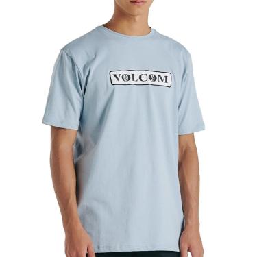 Imagem de Camiseta Volcom Dual Stone WT24 Masculina Azul Claro