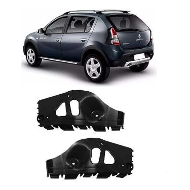 Imagem de Universo Car, Suporte Guia Parachoque Traseiro Sandero 2009 2010 2011 2012 2013 2014 Lado:Direito