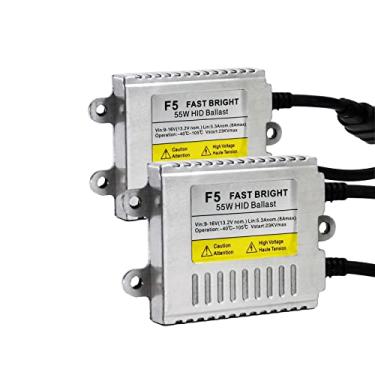 Imagem de Troniz Reator HID Xenon 55W AC 12V substituição universal para H1 H3 H4 H7 H11 H13 9005 9006 9007 5202 880, pacote com 2