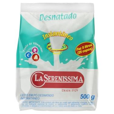 Imagem de Leite em Pó Desnatado La Sereníssima Instantâneo 500g