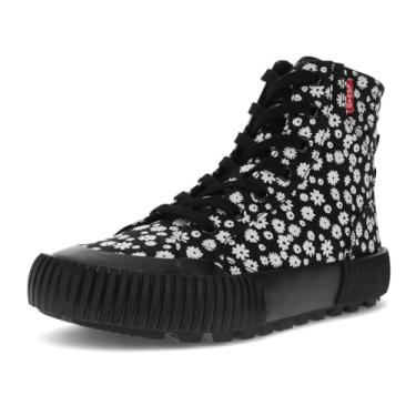 Imagem de Levi's Tênis feminino Olivia Floral Fabric Hightop Fashion, Preto monocromático, 38