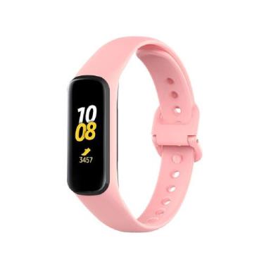 Imagem de Pulseira Silicone Para Galaxy Fit 2 R220 Cor Rosa Claro - 123smart