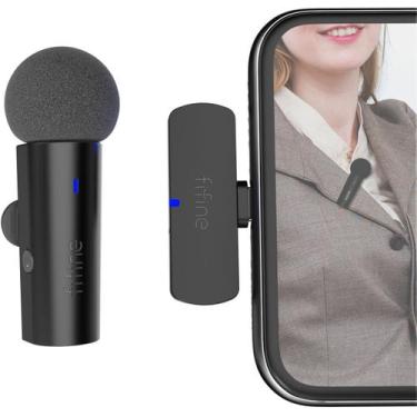 Imagem de Microfone Fifine M6 - Sem Fio - USB Tipo C - Preto