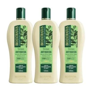 Imagem de kit 3 Shampoo  Antiqueda Jaborandi 500 ml Bio Extratus-Unissex