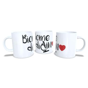 Imagem de Canecas de Porcelana Branca Personalizadas Profissões 2 (Biomedicina1)