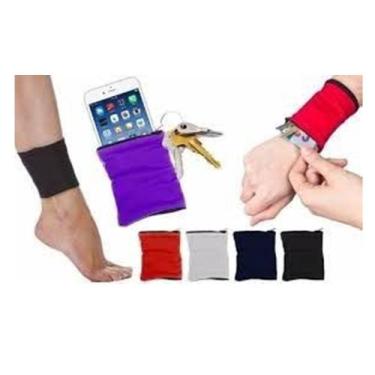 Imagem de Munhequeira Zipper Neoprene Elástica Wrist Wallets - oem