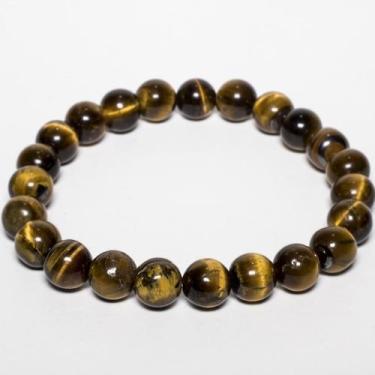 Imagem de Pulseira Pedra Natural Olho de Tigre - Vorax Acessórios, M - 18cm a 18