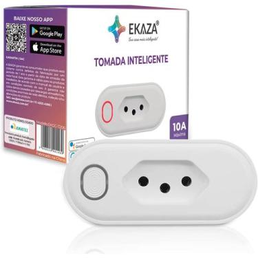 Imagem de Tomada inteligente 10a wi-fi compativel  alexa google - t206 - EKAZA