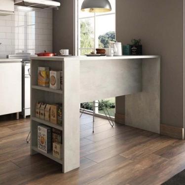 Imagem de Bancada Mesa Gourmet Cozinha Concreto 1,50m - Linha SUPREMA Luciane