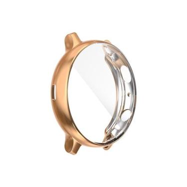 Imagem de Capa Case Silicone Com Pelicula P Galaxy Watch Active 2 40mm Cor Gold 