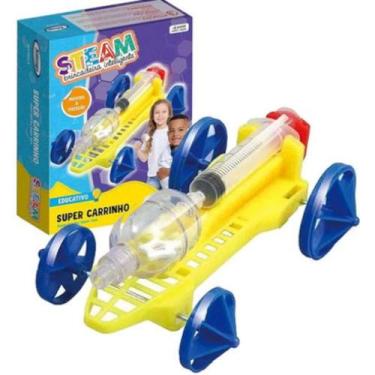 Imagem de Brinquedo Educativo Steam Super Carrinho Movido a Pressão - Xalingo