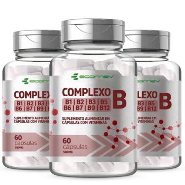 Imagem de Vitaminas do Complexo B Forma Ativa Puro Concentrado 500mg 180Cáps Eco